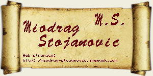 Miodrag Stojanović vizit kartica